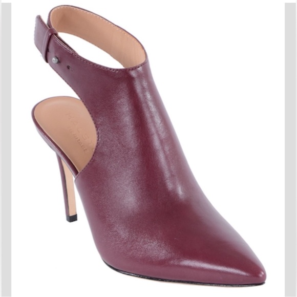 Halston Heritage Shoes - Halston Heritage Betty Leather Slingback Booties